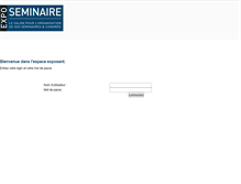 Tablet Screenshot of exposant.seminaire-expo.fr